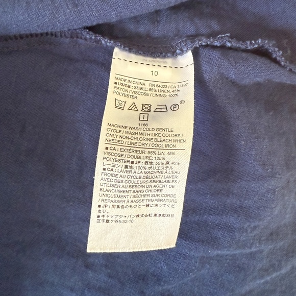 Banana Republic Linen Blend Blue Laguna Maxi dress - Picture 8 of 8